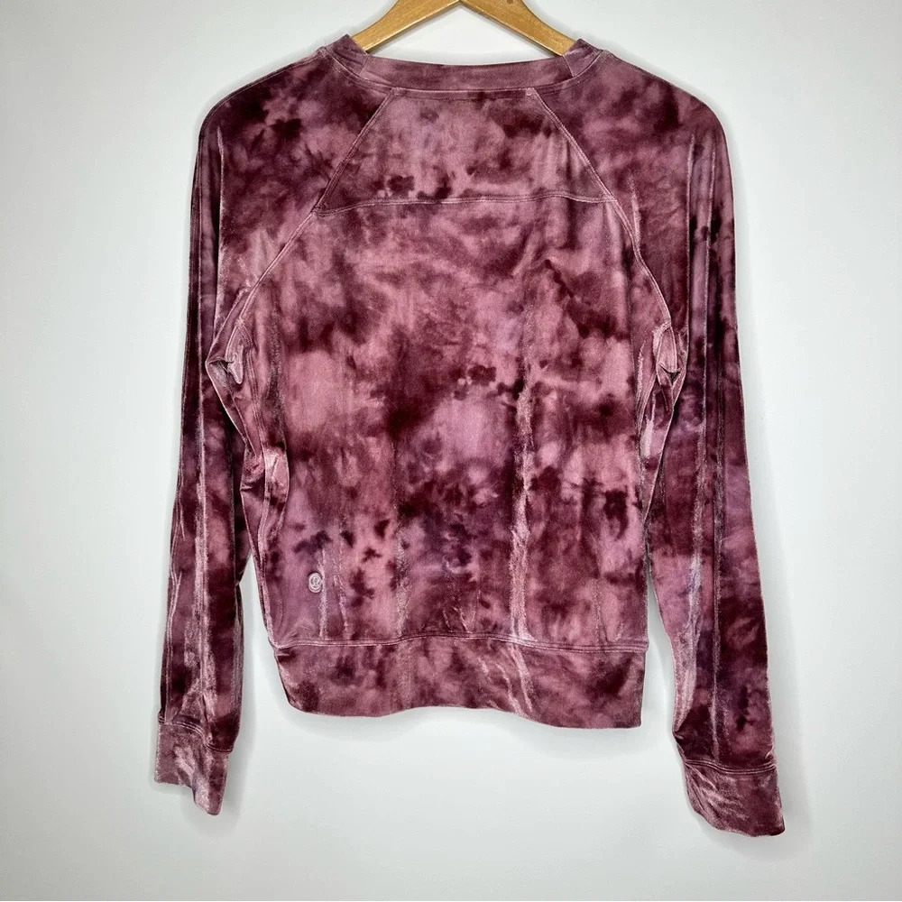 Lululemon Velour Crew Interstellar Cassis Multi Top Size Large - Picture 4 of 5